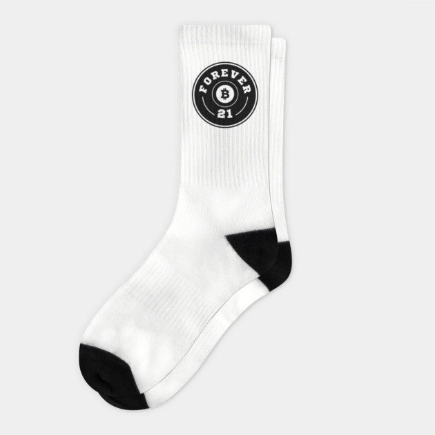 Black and White Forever 21 Socks by Forever21Bitcoin