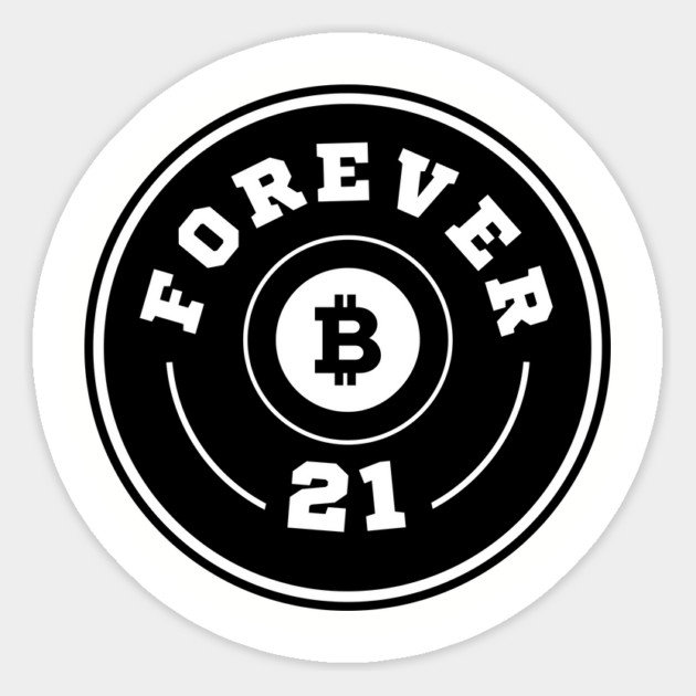 Black and White Forever 21 Magnet by Forever21Bitcoin