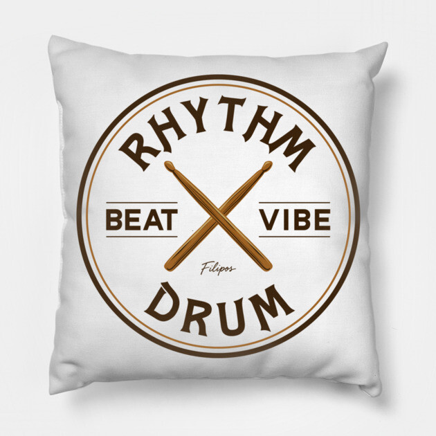 Rhythm & Vibe. Light Edition Pillow by filiposwear