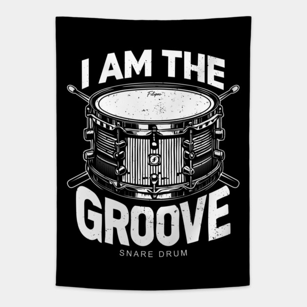 I Am the Groove. Snare Drum Edition Tapestry by filiposwear