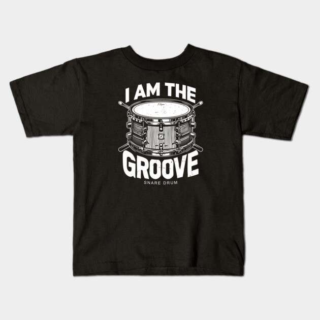 I Am the Groove. Snare Drum Edition Kids T-Shirt by filiposwear