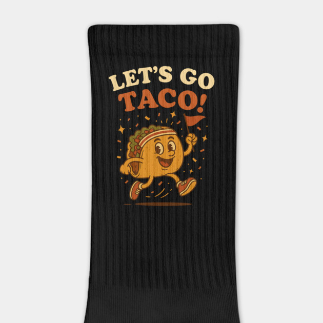 Let’s Go TACO! Funny Food Pun Cartoon by ArtistTee ⭐⭐⭐⭐⭐