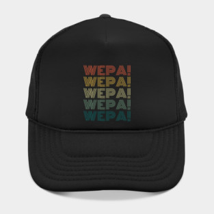 Wepa! Boricua Puerto Rico Rican Spanish Slang Awesome retro Hat