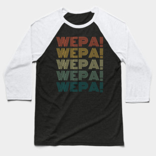 Wepa! Boricua Puerto Rico Rican Spanish Slang Awesome retro Baseball T-Shirt