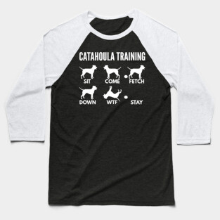 Catahoula Leopard Dog Training Catahoula Cur Tricks Baseball T-Shirt