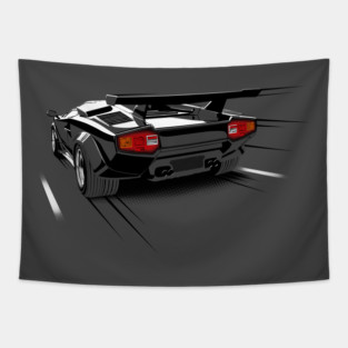 Lamborghini Countach Tapestry