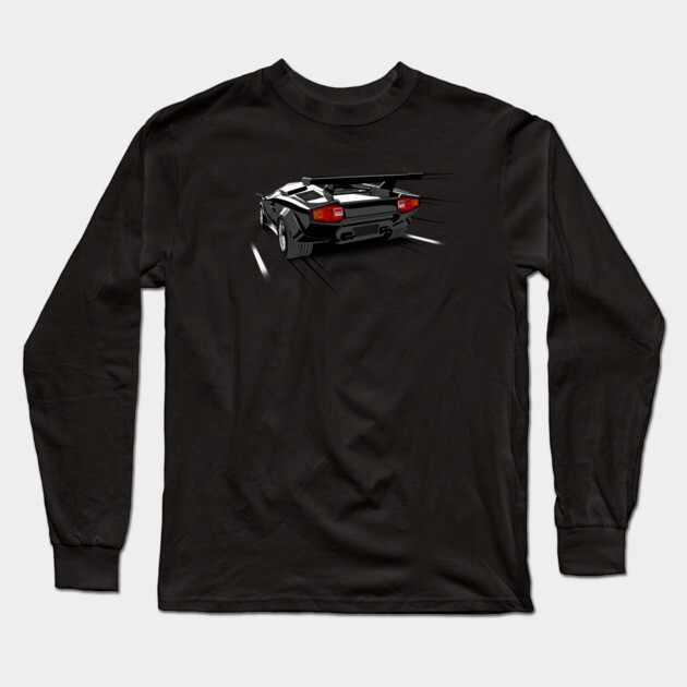 Lamborghini Countach Long Sleeve T-Shirt by taomotorsport