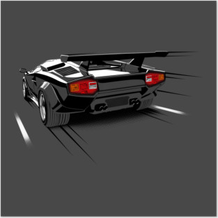 Lamborghini Countach Posters and Art