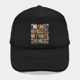 No Kings In America No Fascists We The People Political Hat