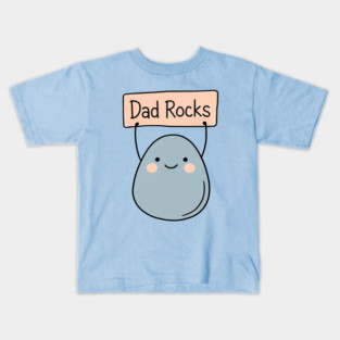 Dad Rocks Father's Day Design Kids T-Shirt