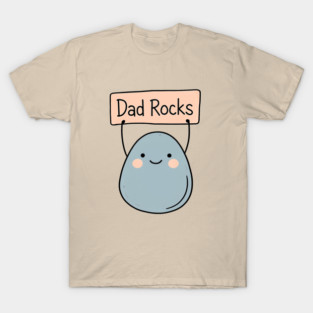 Dad Rocks Father's Day Design T-Shirt