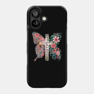 Faith Cross Flower Butterfly Christian Vintage Phone Case