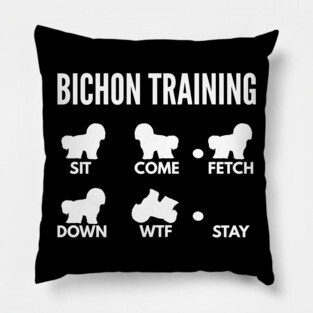 Bichon Training Bichon Frise Tricks Pillow