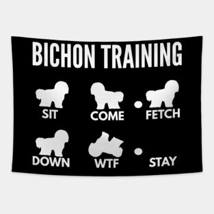Bichon Training Bichon Frise Tricks Tapestry