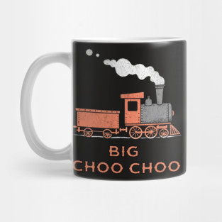 Big Choo Choo – Retro Steam Train Cartoon Design Mug