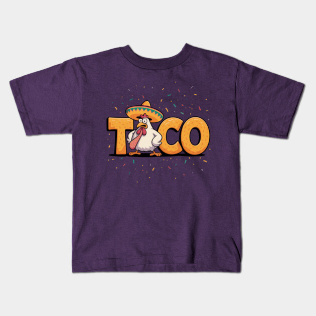 Taco-trump Kids T-Shirt by Creatifly Graphic Tees