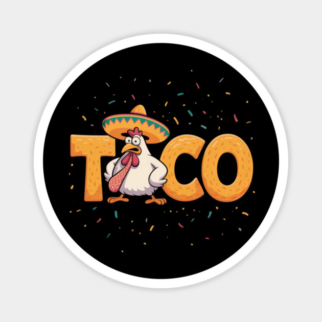 Taco-trump Magnet by Creatifly Graphic Tees
