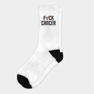F*ck Cancer Trek Geeks Delta (Black Letters) Socks