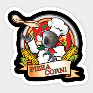 Pizza Corn! Sticker