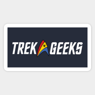 Trek Geeks Logo (White Letters) Sticker