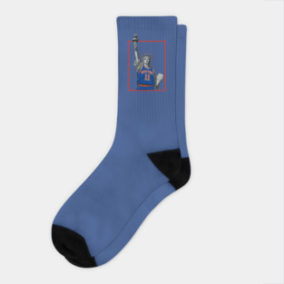 New York Knicks alen Brunson Statue of Liberty Socks
