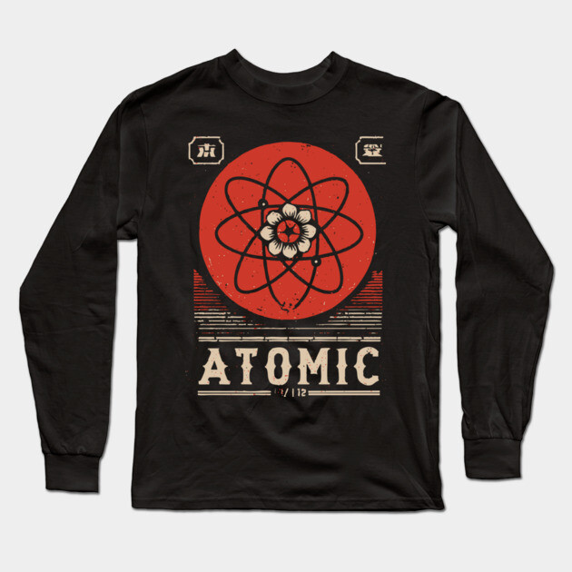 Atomic Age Science Poster - Retro Nuclear Esoteric Art Print Long Sleeve T-Shirt by TuncGK