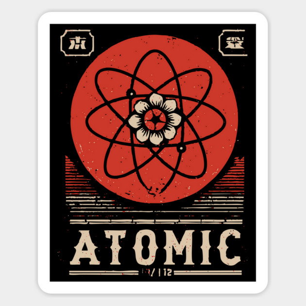 Atomic Age Science Poster - Retro Nuclear Esoteric Art Print Magnet by TuncGK