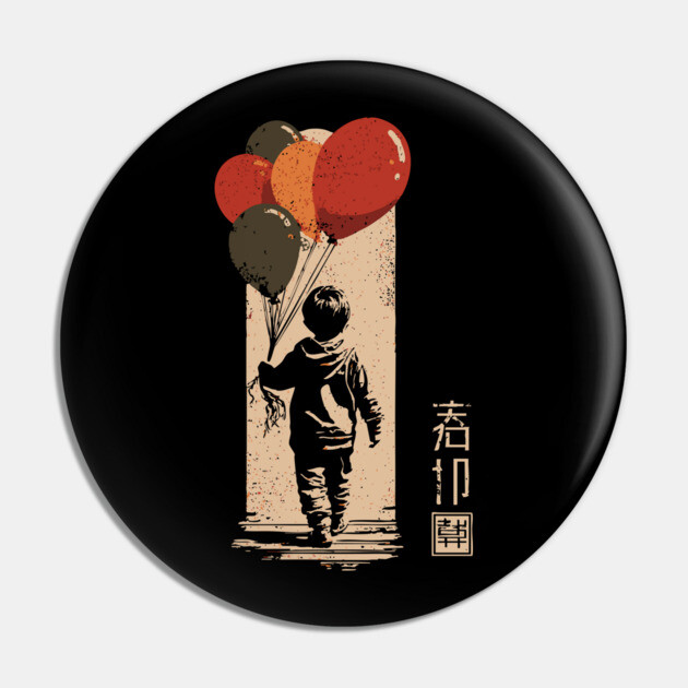 Birthday Boy Vintage Woodblock - Nostalgic Screenprint Poster Pin by TuncGK