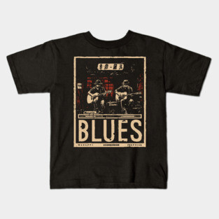 Blues Band Neo Noir Poster - Urban Folklore Music Art Kids T-Shirt