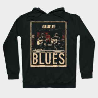 Blues Band Neo Noir Poster - Urban Folklore Music Art Hoodie