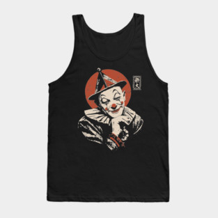 Vintage Circus Clown - Neo Noir Surrealist Propaganda Tank Top