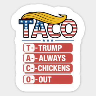 Trump-Always-Chickens-Out Magnet
