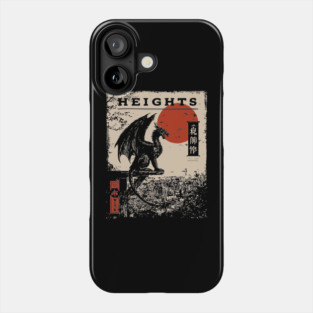Heights of Dragon Gothic - Dark Academia Mythpunk Poster Phone Case
