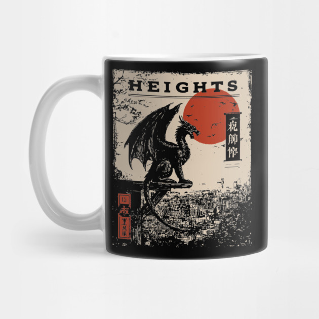 Heights of Dragon Gothic - Dark Academia Mythpunk Poster by TuncGK