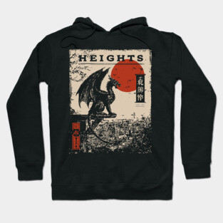 Heights of Dragon Gothic - Dark Academia Mythpunk Poster Hoodie