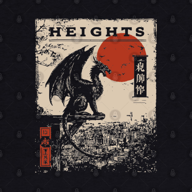 Heights of Dragon Gothic - Dark Academia Mythpunk Poster by TuncGK