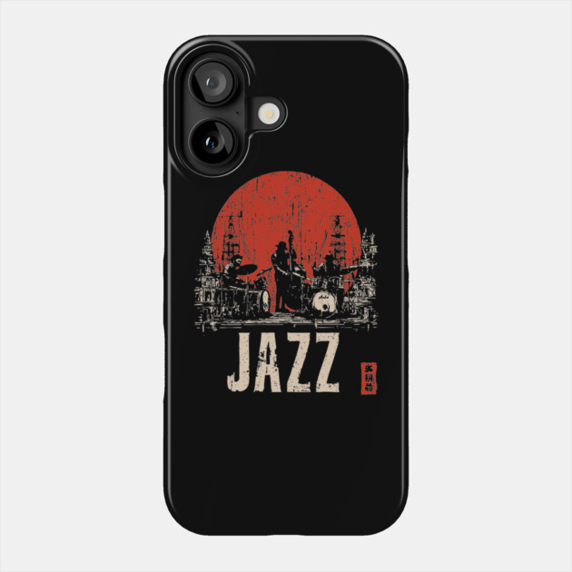 Jazz Band 1920's - Tech Noir Music Propaganda Print Phone Case by TuncGK