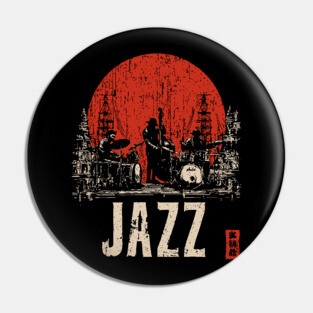 Jazz Band 1920's - Tech Noir Music Propaganda Print Pin