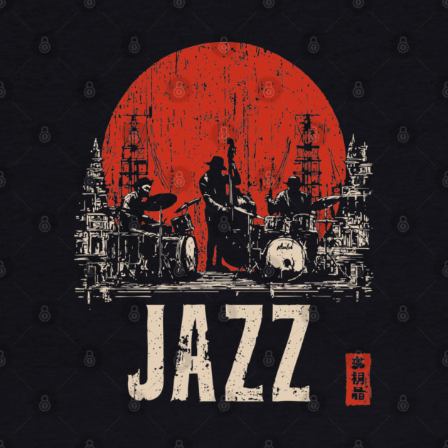 Jazz Band 1920's - Tech Noir Music Propaganda Print by TuncGK