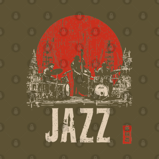 Jazz Band 1920's - Tech Noir Music Propaganda Print by TuncGK