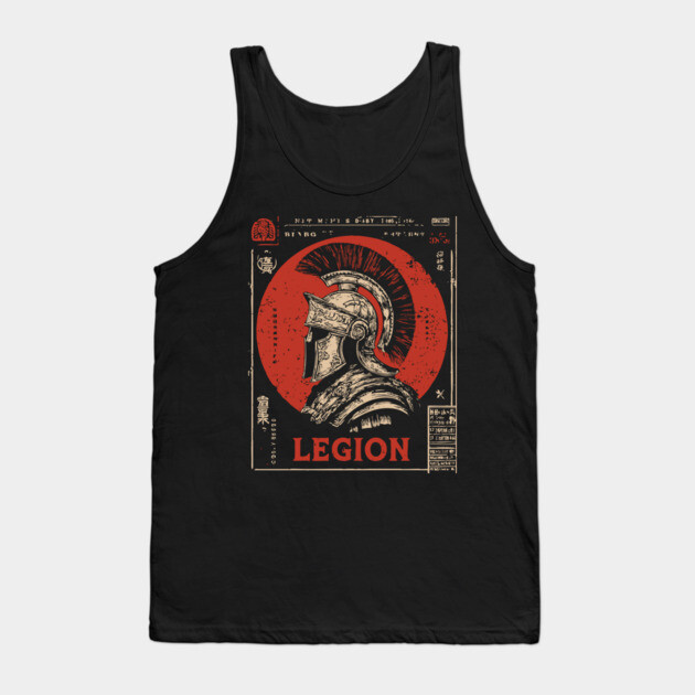 Roman Legion Soldier - Constructivist Military Propaganda Art Tank Top by TuncGK