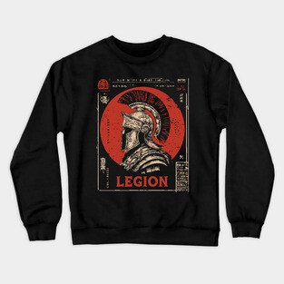 Roman Legion Soldier - Constructivist Military Propaganda Art Crewneck Sweatshirt