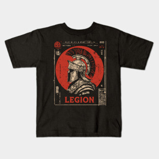 Roman Legion Soldier - Constructivist Military Propaganda Art Kids T-Shirt