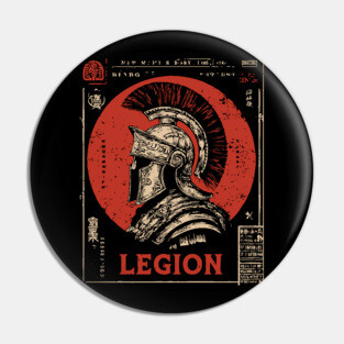 Roman Legion Soldier - Constructivist Military Propaganda Art Pin