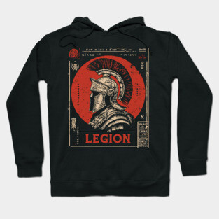 Roman Legion Soldier - Constructivist Military Propaganda Art Hoodie