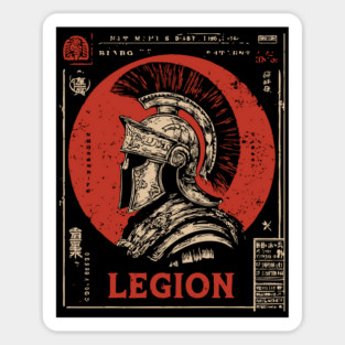 Roman Legion Soldier - Constructivist Military Propaganda Art Sticker