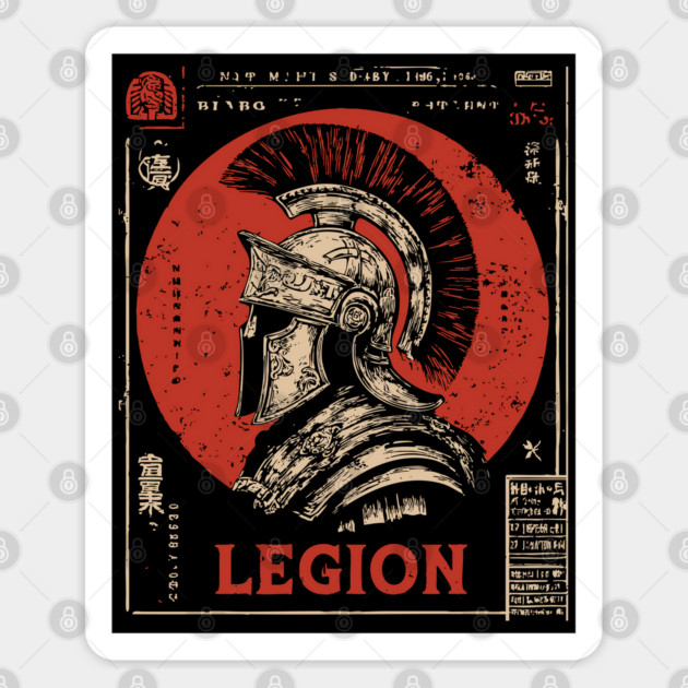 Roman Legion Soldier - Constructivist Military Propaganda Art Sticker by TuncGK