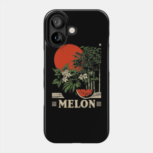 Watermelon Cannabis Garden - Surrealist Botanical Fusion Art Phone Case