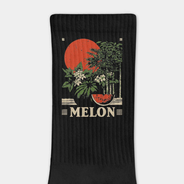 Watermelon Cannabis Garden - Surrealist Botanical Fusion Art by TuncGK