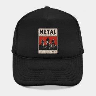 Heavy Metal Band Poster - Tech Noir Music Propaganda Hat